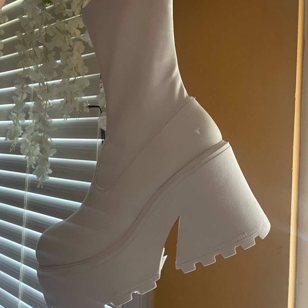 Windsor Smith Found White Stretch Sock Boots (sold out everywhere)